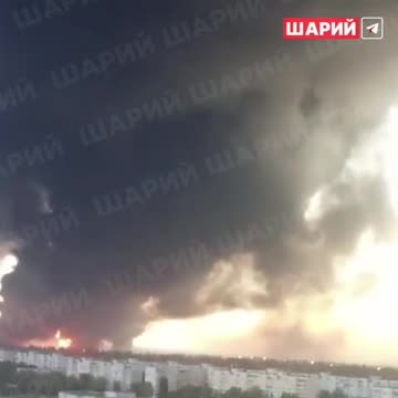Massive fires continue to burn uncontained at the Kremenchuk Oil Refinery in Poltava