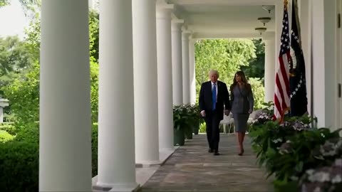 First lady Melania Trump accepts the 'Patriot of the Year' award at Fox Nation Patriot Awards