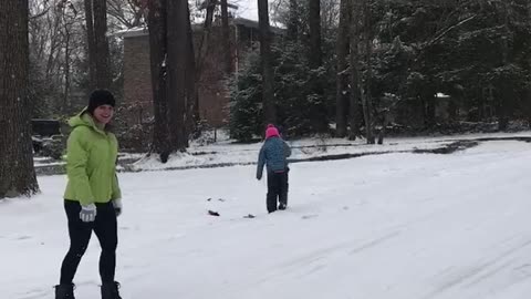 Girl Hates Christmas After First Solo Sled Ride