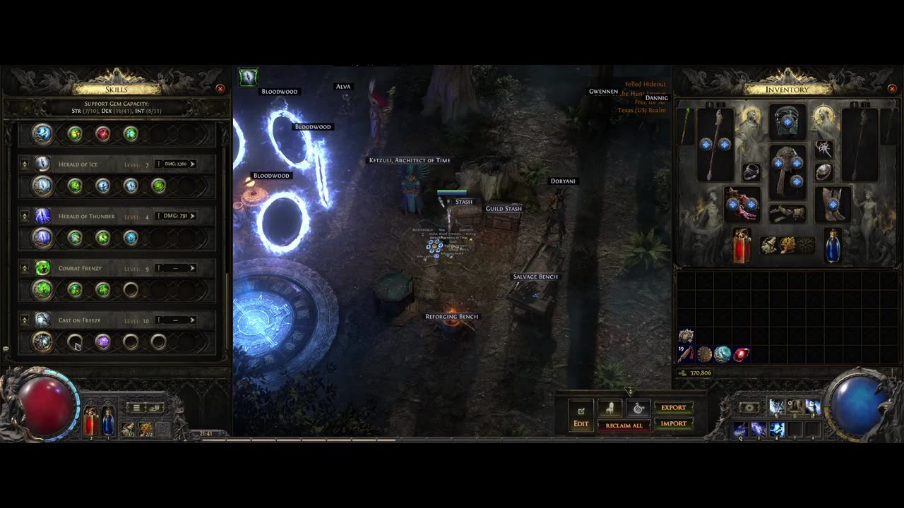 Path of Exile 2 - Ice/Flicker Strike gameplay