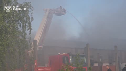 🚒🏭 Ukraine Russia War | Emergency Crews Battle Blazes After Russian Strike on Sumy | RCF