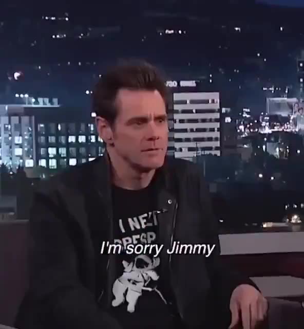 Jim Carrey spilling the beans on Kimmel
