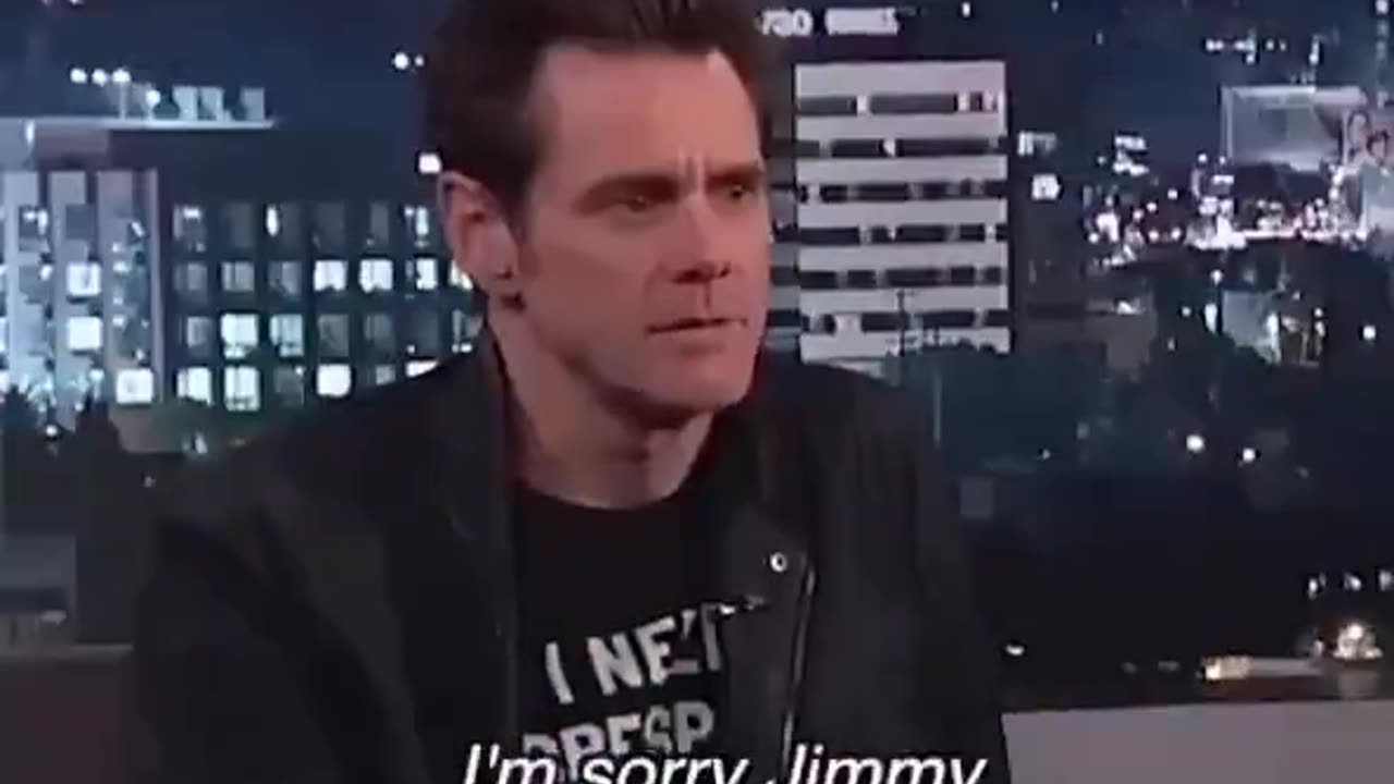 Jim Carrey spilling the beans on Kimmel