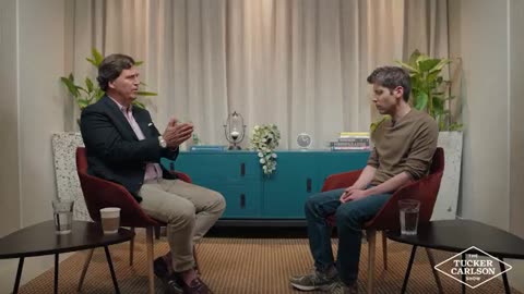 Tucker Carlson and Sam Altman