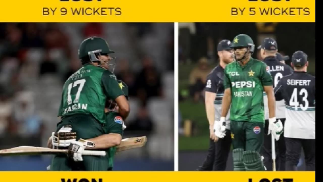 New Zealand beat Pakistan by 115 runs in the 4th match. Finn Allen POTM