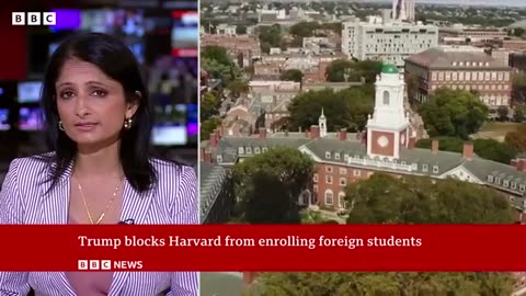 US President Trump, blocks Harvard from enrolling foreign students | BBC News