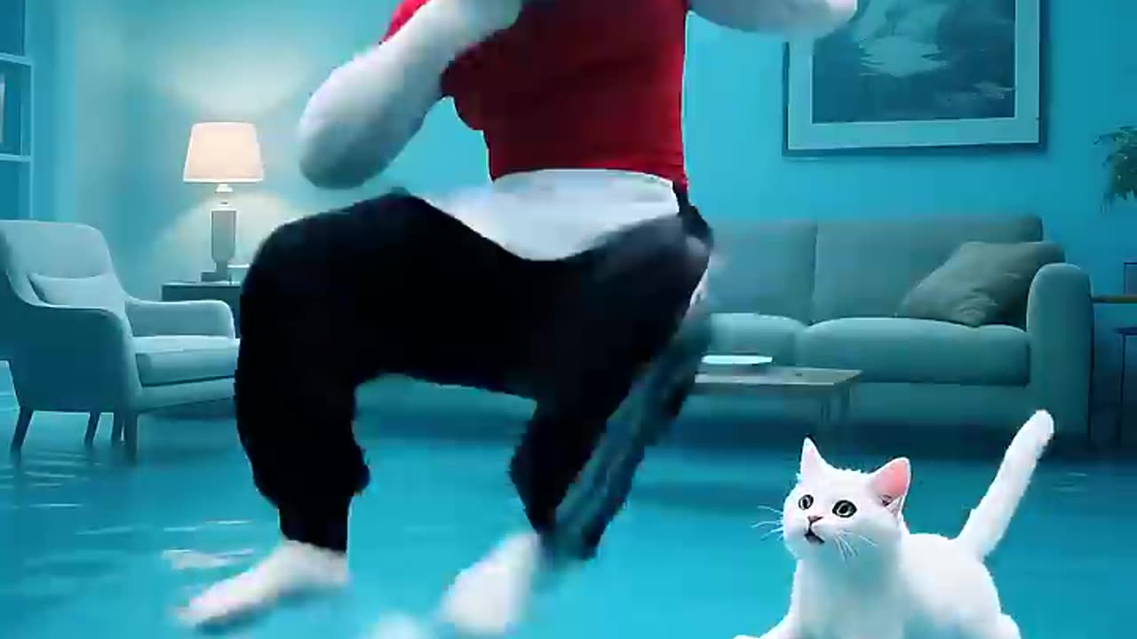 kitten turned the whole house into pool