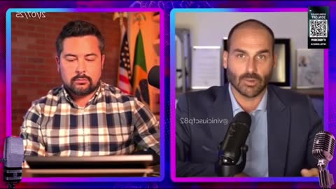 Eduardo Bolsonaro e Paulo Figueiredo jantam blogueiro da TV Lula no debate e até o apresentador ri!
