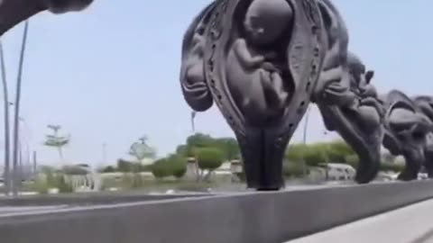The road along the maternity ward in Qatar