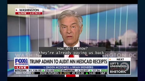 'We Are Taking the Largest Action of Its Kind Ever in Medicaid History': Dr. Oz on MN Fraud