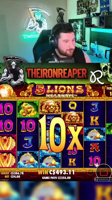 Five lions, one very loud payout.