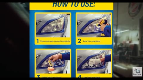 Rain-X 610153 Headlight Restoration Kit - Car Light Lens Cleaner/Restorer with