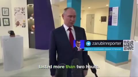 Putin ~ We had a long Talk on the Phone