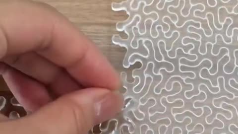 A transparent puzzle that's tough to finish