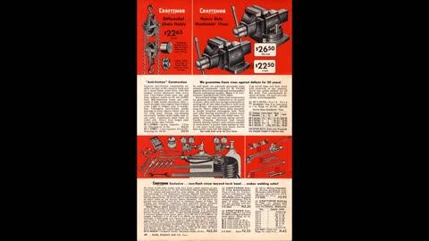 1952 1953 Sears Craftsman Tool Catalogs ASMR . #ASMR #VintageASMR #SearsCatalog