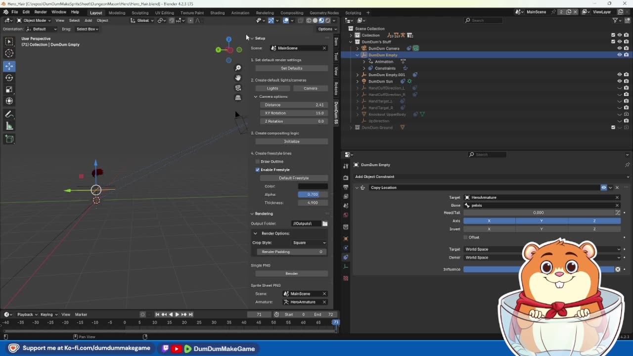 Lazy Stream: Checking Out Render Results, Fixing Minor Bugs, But Mostly Digging Holes!
