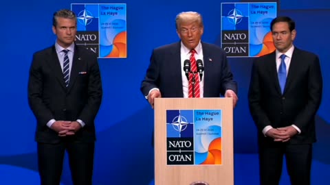 President Trump Answers Questions From "Fake News CNN" and "Blue Dress"