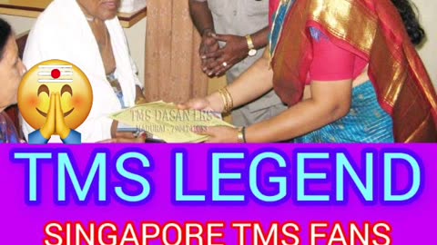 ONE SUN ONE TMS LEGEND M.THIRAVIDA SELVAN SINGAPORE TMS FANS 2025