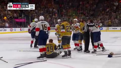 Matthew Tkachuk Sends Jack Eichel To The Locker Room With A Massive Hit