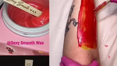 Leg Waxing in Indiana Using Sexy Smooth Cherry Desire & Golden Allure Hard Wax | @GIKA_BEAUTY_219
