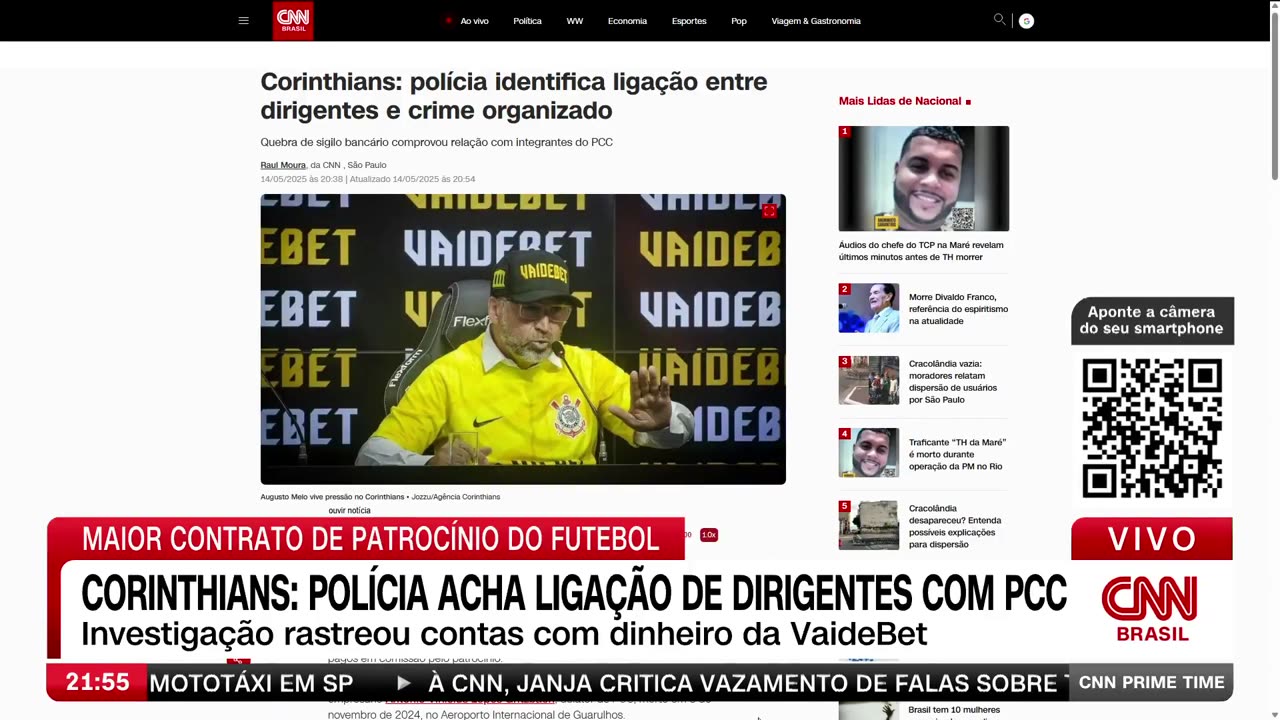O clube queria ser maior em tudo e, ficou menor em tudo. Corinthians: Polícia acha ligação de dirigentes com PCC; é a primeira vez que vejo um clube com antecedentes criminais 😁