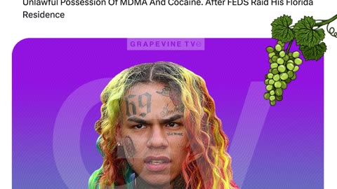 6ix9ine Plead Guilty To Two Counts Of Drug Violations; Unlawful Possession Of MDMA And Cocaine.