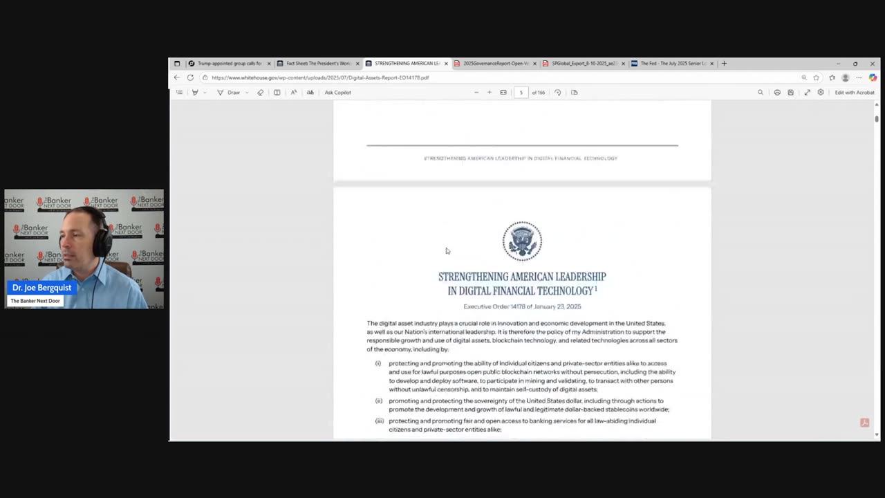 Episode 444: Review of White House Report on Digital Assets