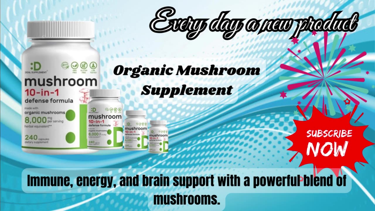 Unlocking Wellness: The Benefits of Organic Mushroom Supplements!