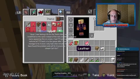ayupcc - Callum's Corner - 22/09/25 - Monday Minecraftage