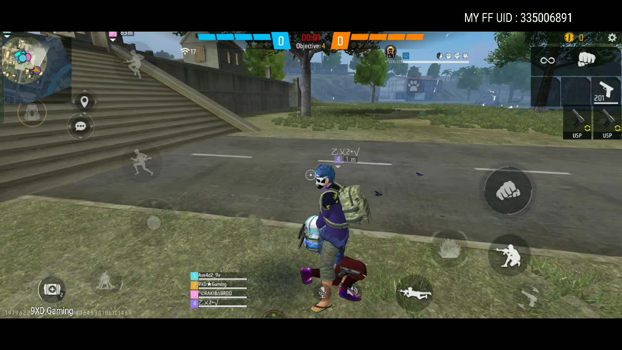 Free Fire Live With 9XD Gaming