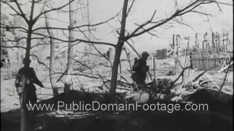 Captured German World War II Newsreel 4 - Stalingrad www.PublicDomainFootage.com