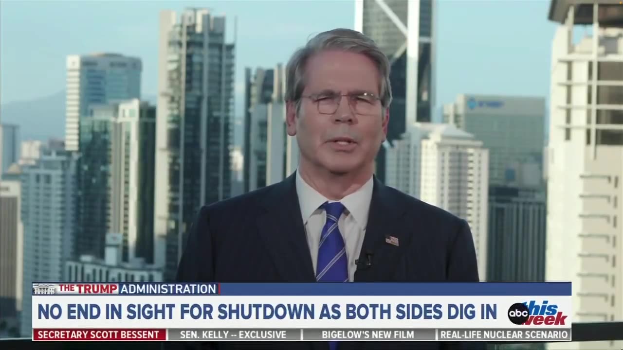 Scott Bessent Dismisses ABC Host's Raising Dem Shutdown Concerns