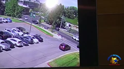 Security cam footage of the man suspected of killing Charlie Kirk