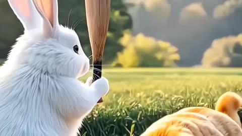 Rabbit vs Cat | Funny Animal Duo in 2K 60FPS