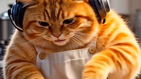 Cat ai animated video