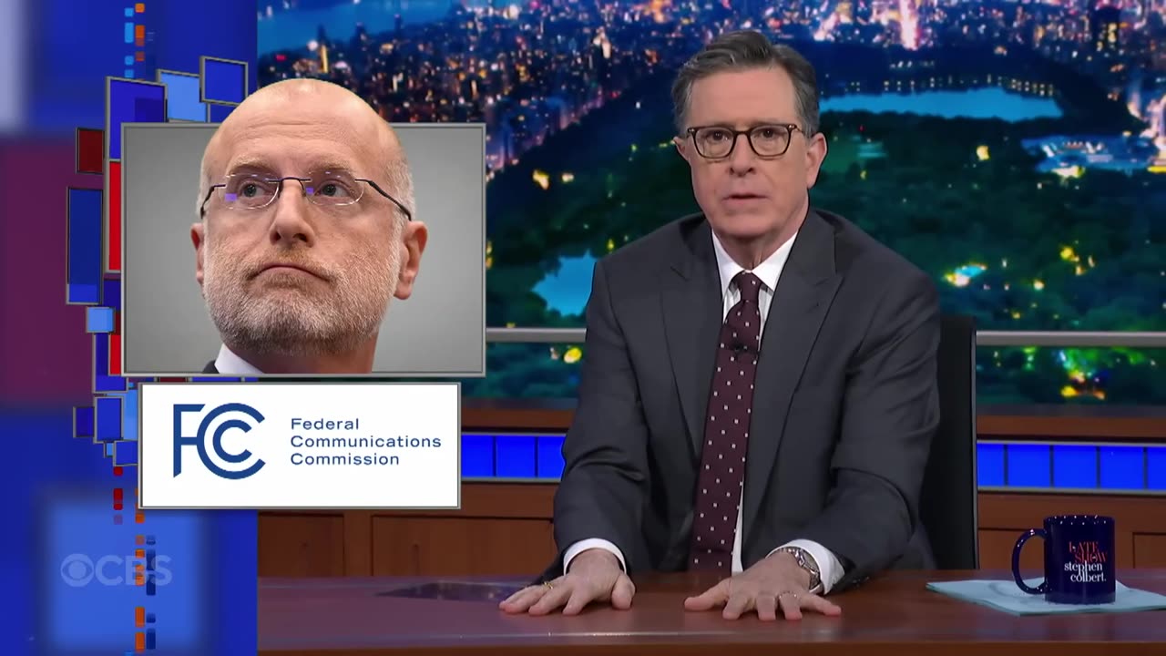 Stephen Colbert Mocks Trump FCC Chair Brendan Carr