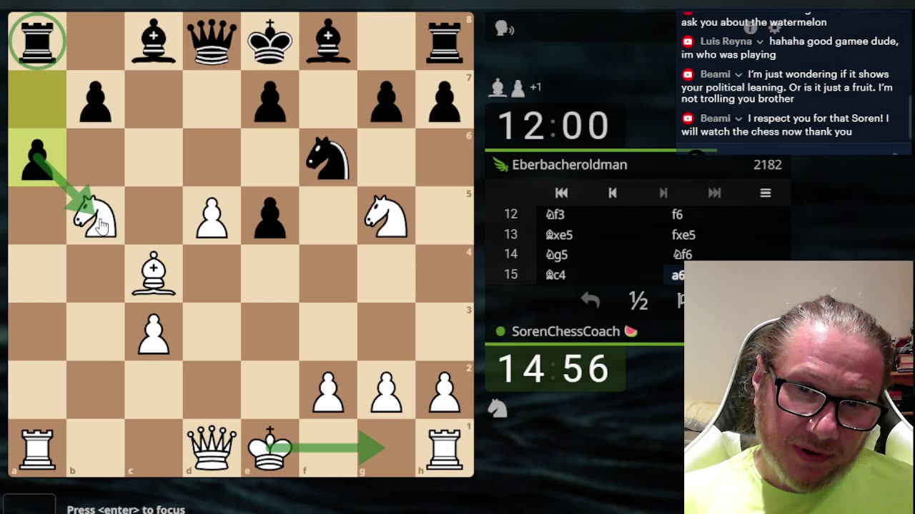 LIVE Chess with Soren