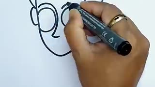 Viral: How To Draw A Boy With Word boy | Easy Drawing #shorts #youtubeshorts #ar