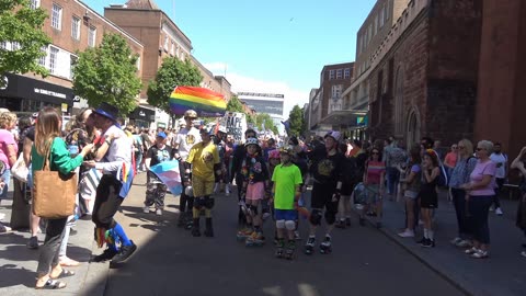 Exeter Devon England Gay LGBTQIA Pride Parade 10th May 2025 Part 1.