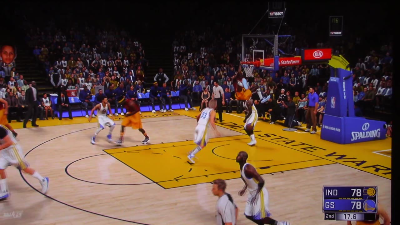 NBA2K: Indiana Pacers vs Golden State Warriors (Dunks-Buzzer Beater)