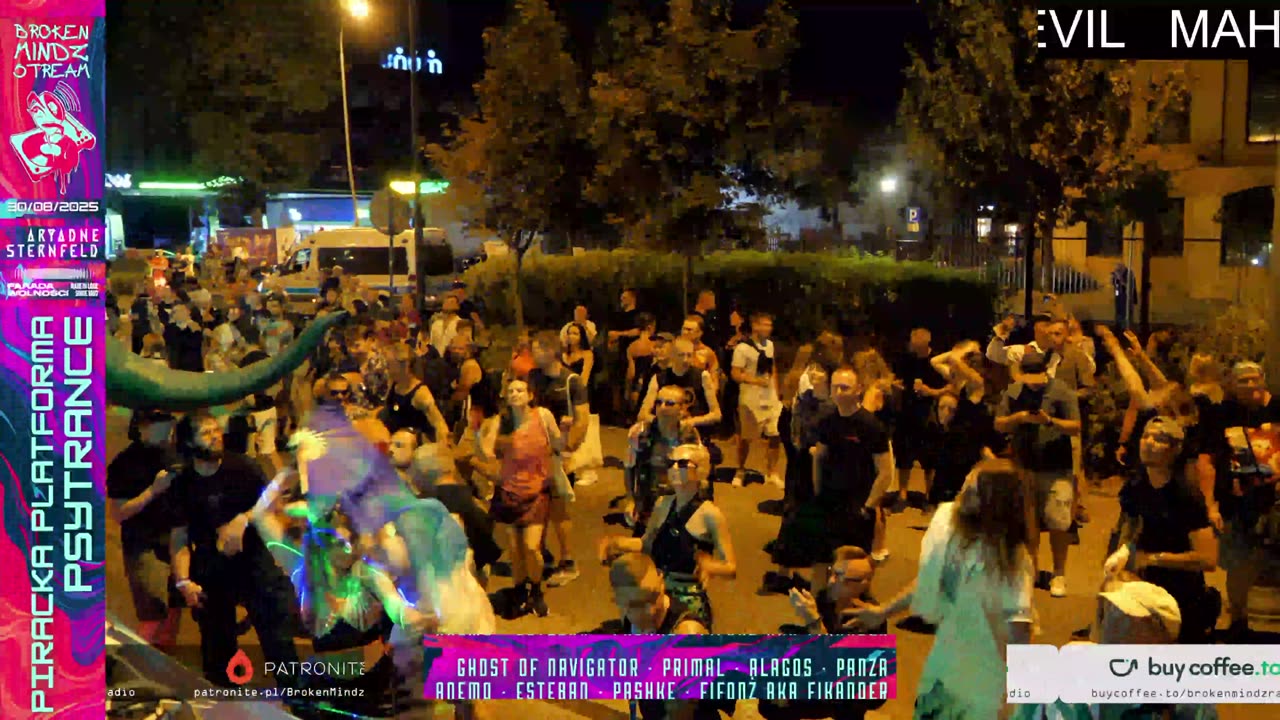 Piracka Platforma Psytrance ! Aryadne Sternfeld x Broken Mindz @Parada Wolności 2025