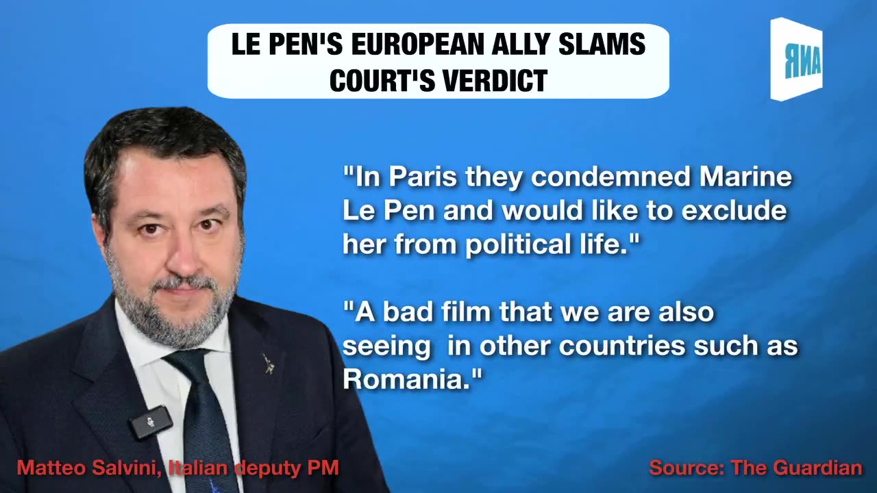 BREAKING: French far-right leader MARINE LE PEN barred from running for PRESIDENT in 2027