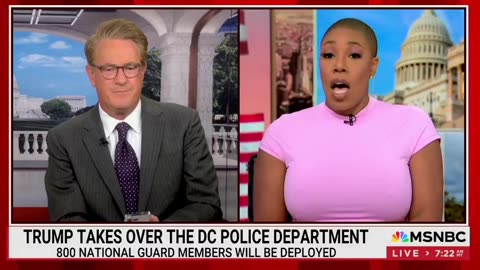 Joe Scarborough: "You don't think more police makes streets safer?" Symone Sanders: "No"