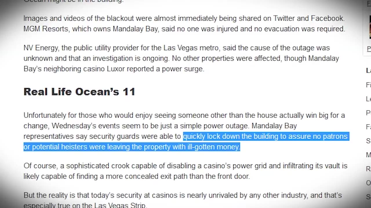 Eerie Predictions in Vegas - Cui Bono