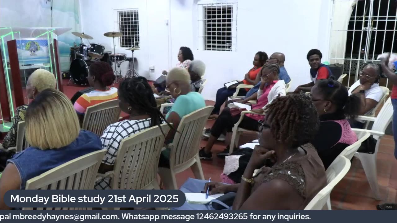 Monday Bible Study 21st April 2025