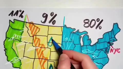 Why Do 80% of Americans Live East of This Line? 🇺🇸📍#USPopulation 🇺🇸#GeographyFacts🌍#MindBlowingMaps