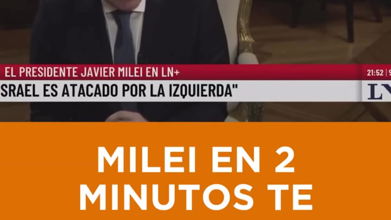 iran quiere exterminar a israel y despues a todo america milei lo explica