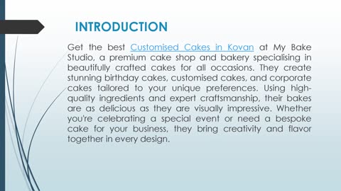 Get the best Customised Cakes in Kovan