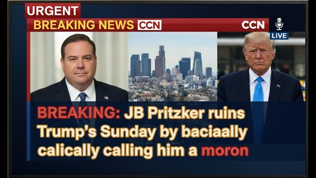 BREAKING: JB Pritzker ruins Trump’s Sunday by basically calling him a moron
