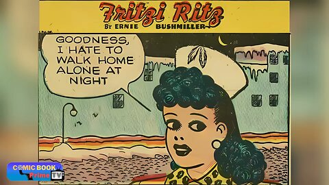 Lonely night walk, Fritzi Ritz and Phil Fumble By Ernie Bushmiller #shorts #comics #funny #humor